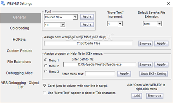 WEB-ED Webpage and Scripting Editor screenshot 9