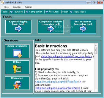 Web Link Builder screenshot