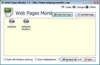 Web Pages Monitor screenshot