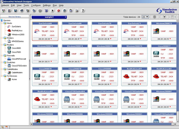 WebNMS Simulation Toolkit screenshot