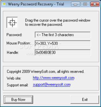 Weeny Password Recovery screenshot