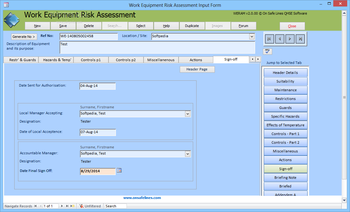 WERAM - Work Equipment Risk Assessment Management screenshot 9