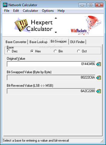 WildPackets Network Calculator screenshot 11