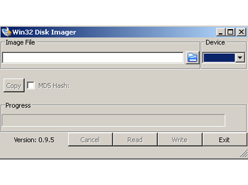 Win32 Disk Imager screenshot