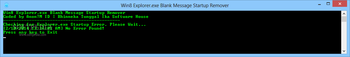 Win8 Explorer.exe Blank Message Startup Remover screenshot