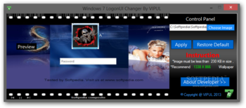 Windows 7 LogonUI Changer screenshot
