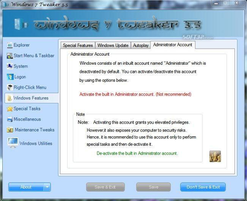 Windows 7 Tweaker screenshot 4