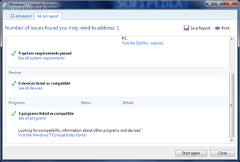 Windows 7 Upgrade Advisor screenshot 6