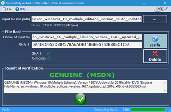 Windows and Office Genuine ISO Verifier screenshot 2