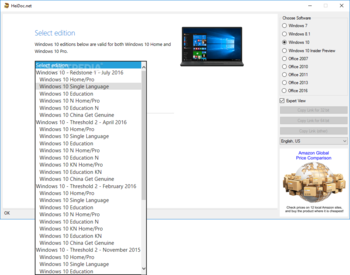 Windows ISO Downloader screenshot