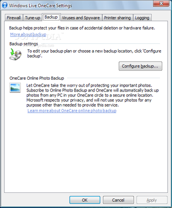 Windows Live OneCare screenshot 5