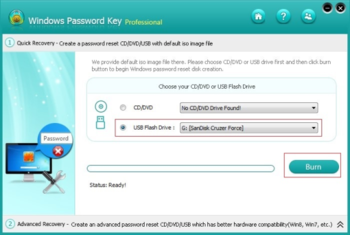 Windows Password Key Professional screenshot 2