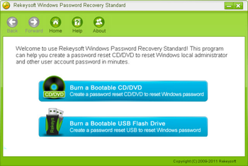 Windows Password Recovery Standard screenshot