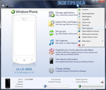 Windows Phone Device Manager screenshot 2