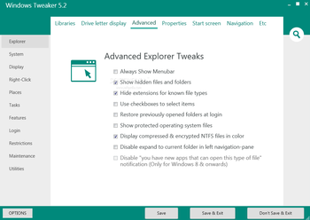 Windows Tweaker Portable screenshot 3
