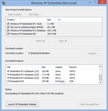 Windows XP Embedded with SP2 screenshot 2