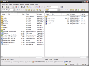 WinSCP Portable screenshot