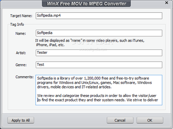 WinX Free MOV to MPEG Converter screenshot 8