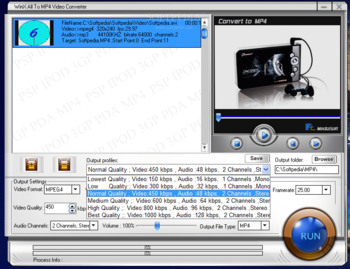 WinX IPOD PDA MP4 Video Converter screenshot 3