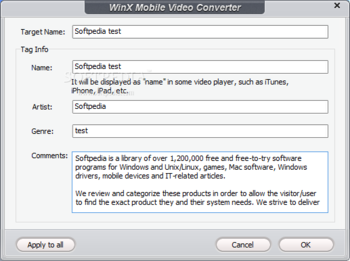 WinX Mobile Video Converter screenshot 6