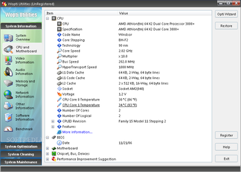 Wopti Utilities screenshot 2