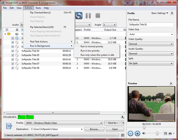Xilisoft DVD to WMV Converter screenshot 6