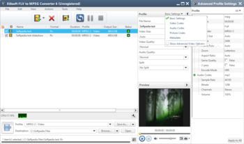 Xilisoft FLV to MPEG Converter screenshot 2
