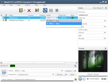 Xilisoft FLV to MPEG Converter screenshot 3