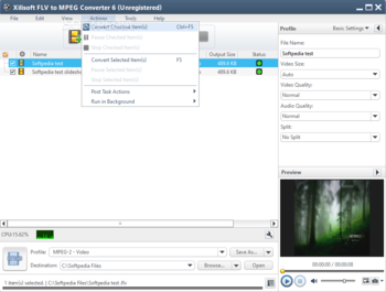 Xilisoft FLV to MPEG Converter screenshot 4