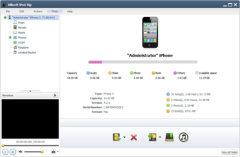 Xilisoft iPod Rip screenshot