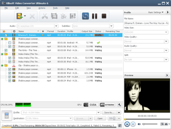 Xilisoft Video Converter Platinum screenshot