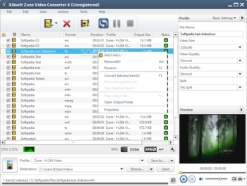 Xilisoft Zune Video Converter screenshot 2