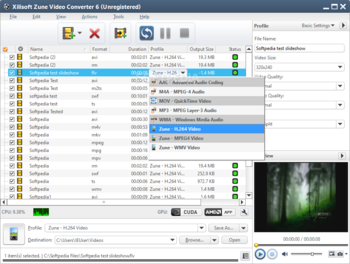 Xilisoft Zune Video Converter screenshot 3