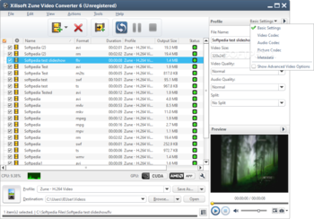 Xilisoft Zune Video Converter screenshot 4