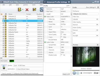 Xilisoft Zune Video Converter screenshot 5