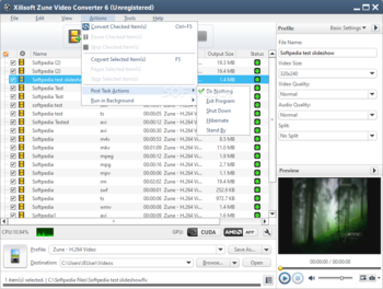 Xilisoft Zune Video Converter screenshot 7