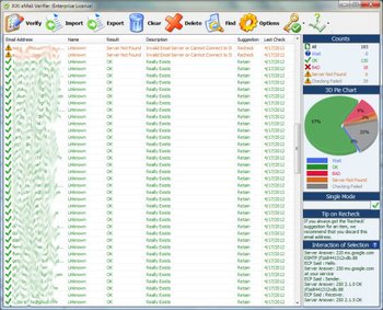 XiXi E-mail Verifier screenshot