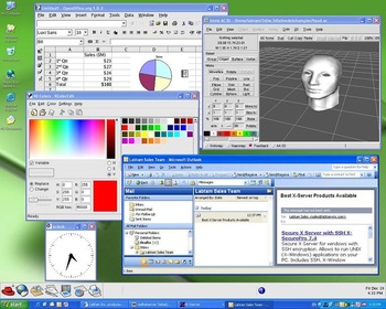 XLitePro X-server software for Windows screenshot