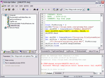 XLnow OnScript screenshot
