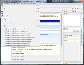 XMLmind XML Editor screenshot 2