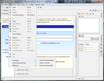 XMLmind XML Editor screenshot 4