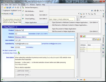 XMLmind XML Editor screenshot 7