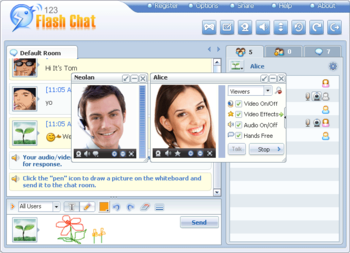 Xoops Chat Module for 123 Flash Chat screenshot