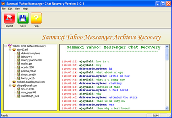 Yahoo Chat Messages Decoder Tool screenshot