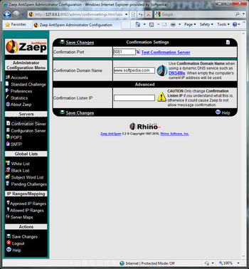 Zaep AntiSpam screenshot 2