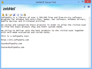zebNet Secure Text screenshot