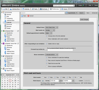 Zimbra Desktop screenshot 14