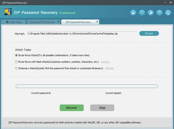 ZIP Password Recovery Professional screenshot 3