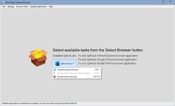 ZOLA Repair Internet Browsers screenshot