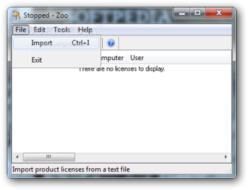 Zoo Workgroup License Manager for Rhinoceros screenshot